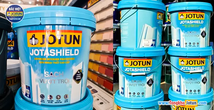Sơn Jotashield sạch vượt trội 15L - Sơn ngoại thất Jotun 4 sơn Jotashield sạch vượt trội đại lý sơn jotun tại Hải Phòng