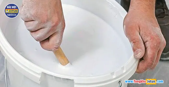 sơn đã pha nước để được bao lâu