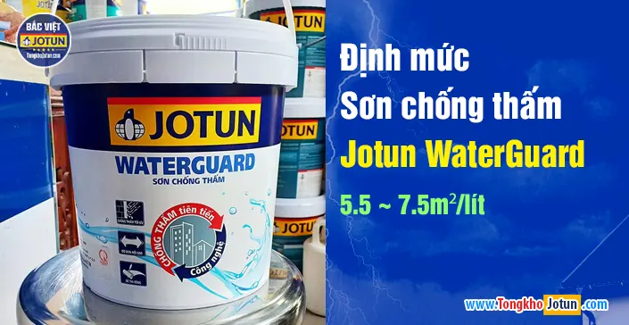dinh muc son chong tham jotun waterguard