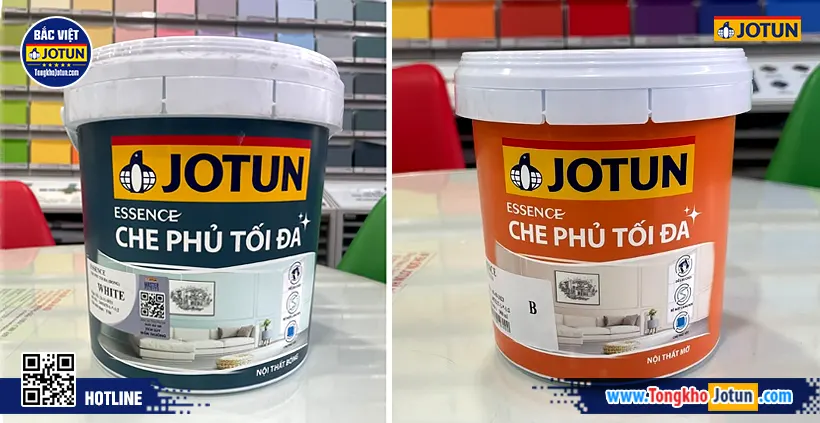Giới thiệu các dòng sơn Jotun dễ lau chùi tại Việt Nam 4 Sơn nội thất Jotun Essence Che Phủ Tối Đa